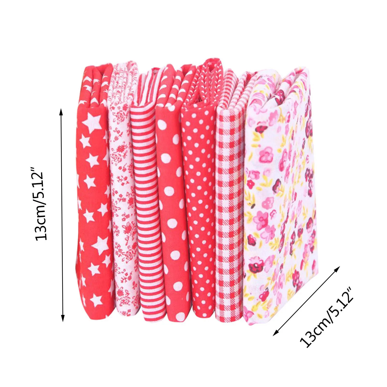 7pcs Cotton Quilting Fabric 25x25cm Square Rag Homemaker Sewing DIY Crafts Patchwork Quilting Sewing Scrapbooking Cloths