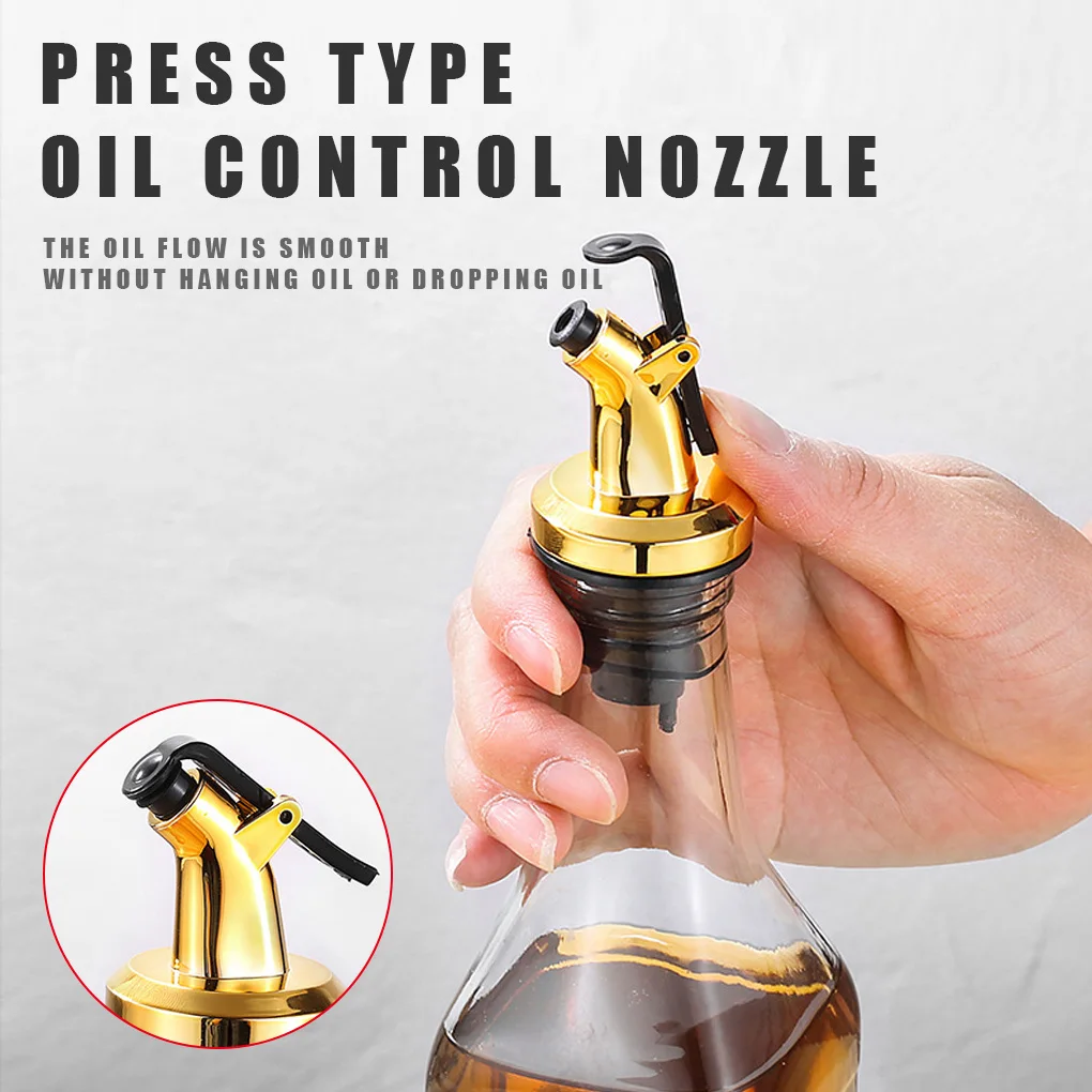 Silicone Oil Bottle Pourer Portable Reusable Dispenser Kitchen Restaurant Seasoning Bottles Stopper electrosilvering