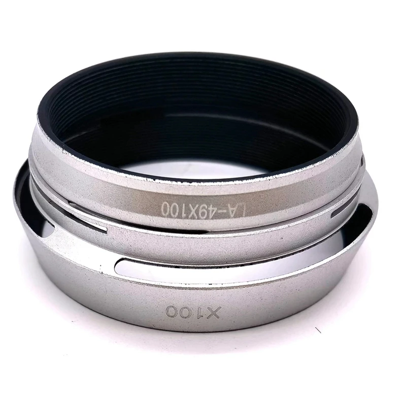 LH-X100 49Mm Lentille Adaptateur Anneau En Métal Pare-Soleil Pour Fuji X100 X100S Capot Adaptateur Anneau