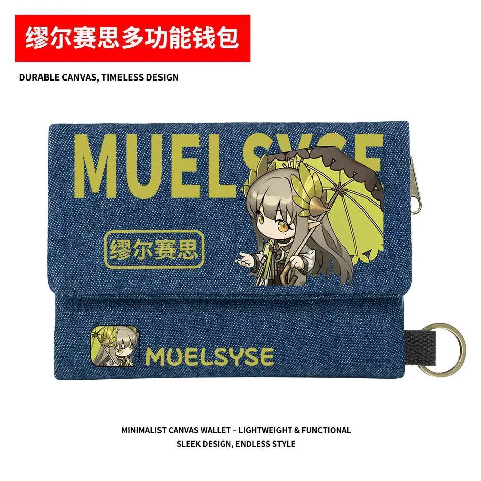 Arknights Merchandise Muleta Angelic Shining Knight Tricia Avond Student Multifunctionele Portemonnee Ani