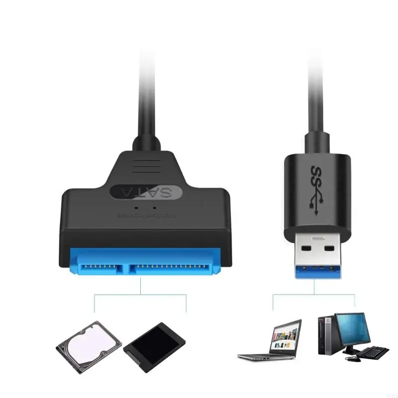 

31BA USB 3.0 Cable Easy Connection For 2.5" HDD/Solid Disk 6Gbps Fast Data Sync And Transfer With UASP (Black)