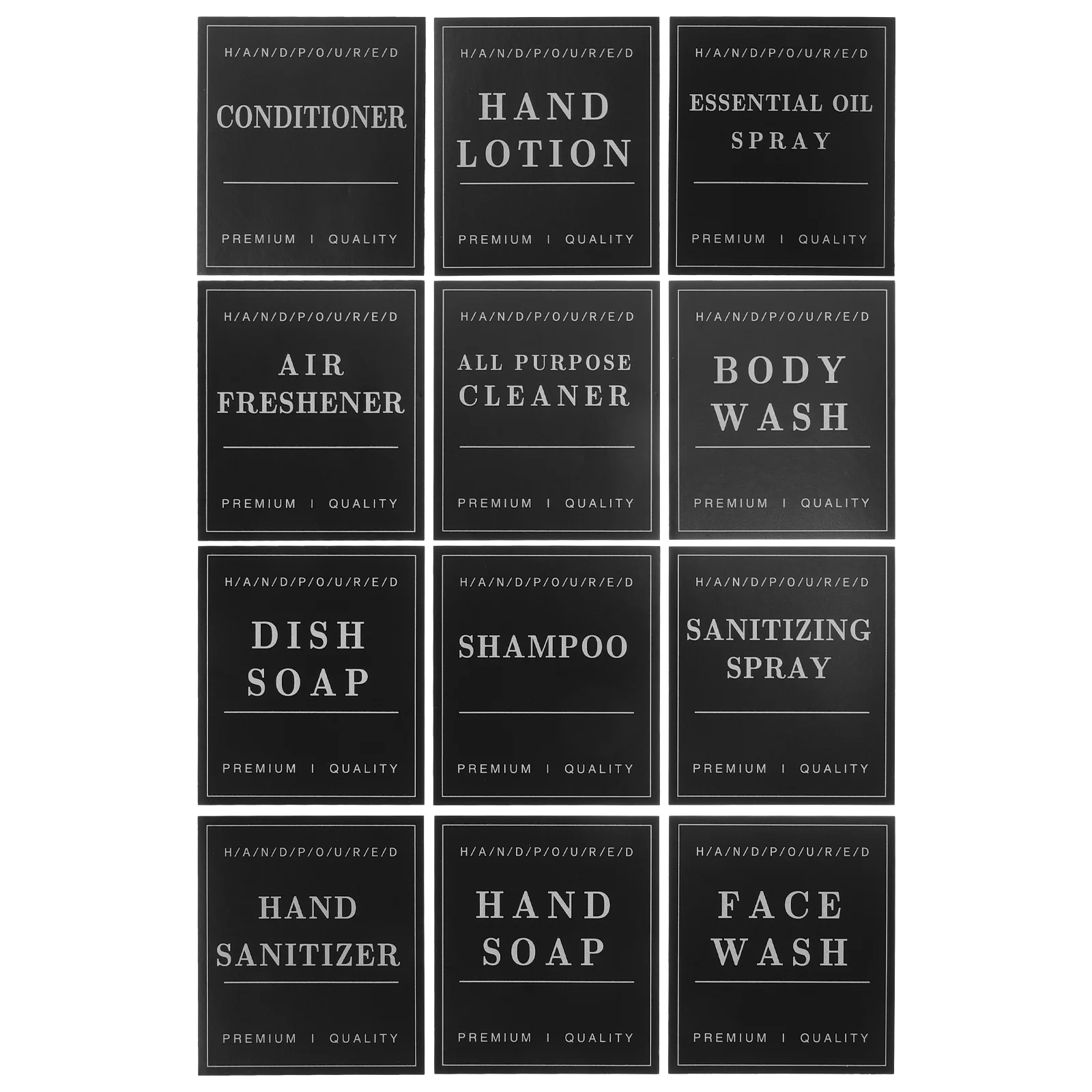 

Waterproof Bottle Labels Bathroom Storage Tags Conditioner Soap Dispenser Self-adhesive Stickers Baby Shampoo