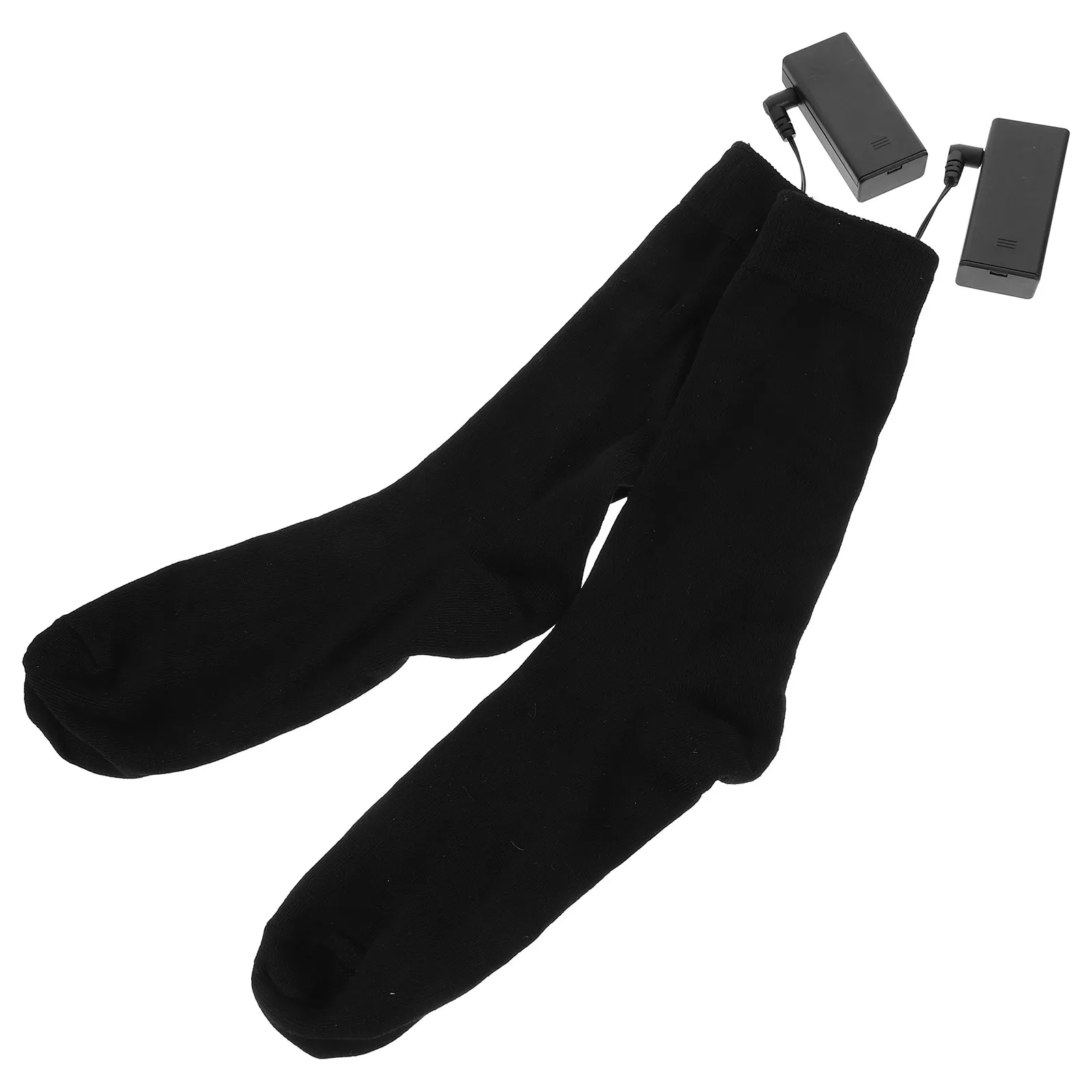 

Thermal Heated Knee High Socks Powered Warm Socks with Internal Aa Storage 50 Degree