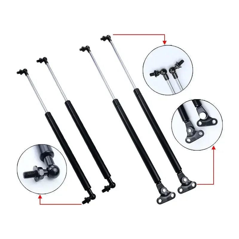 

Pair Front Bonnet Hood & Rear Tailgate Gas Struts Shock Lift Supports For Toyota Land Cruiser 100 Series Lexus LX470 1998-2007