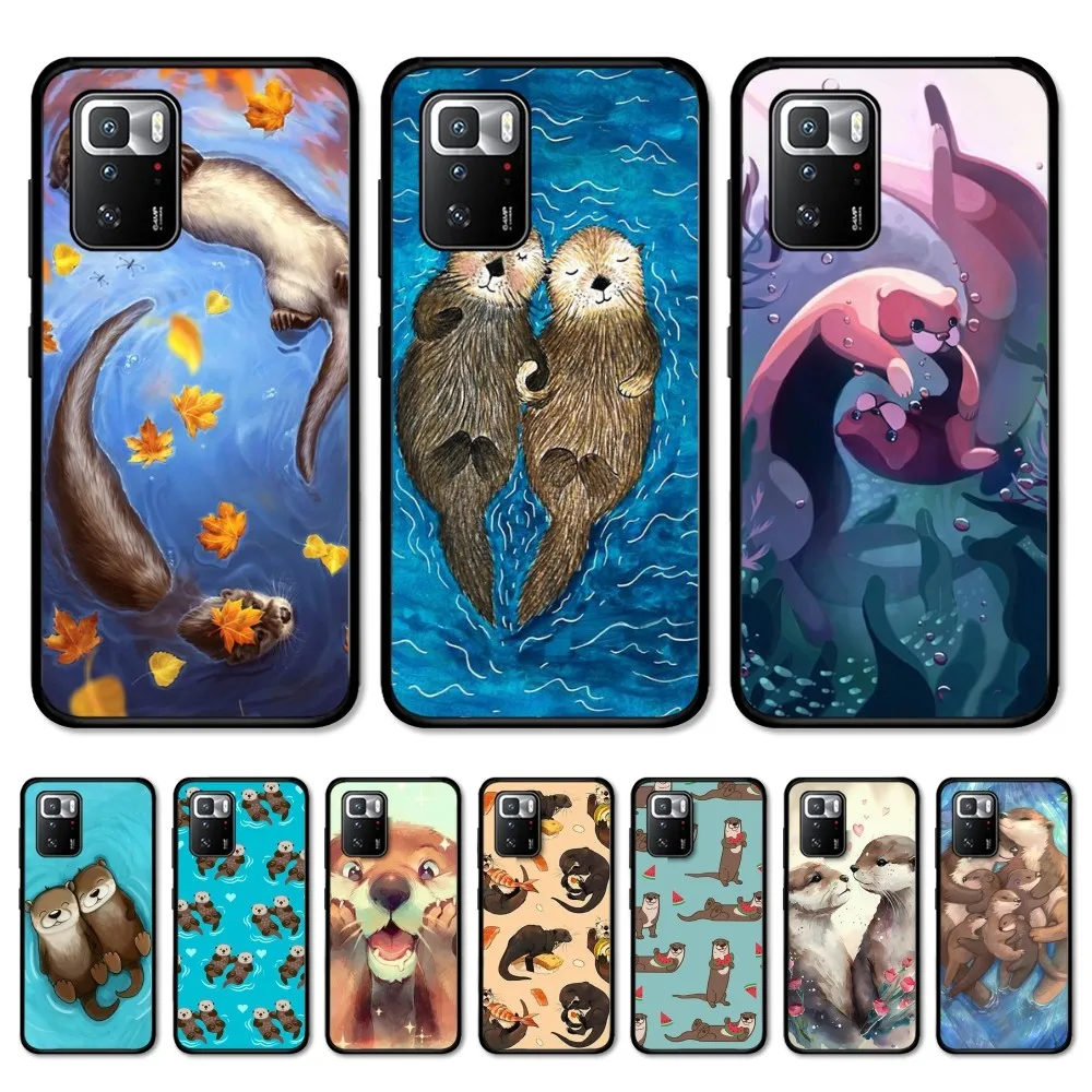 Cute Otter Lutra Phone Case For Redmi Note 4 X 5 A 6 7 8 Pro T 9 Pro 9S 10 Pro 11 Pro 11S 11Epro PocoM3pro