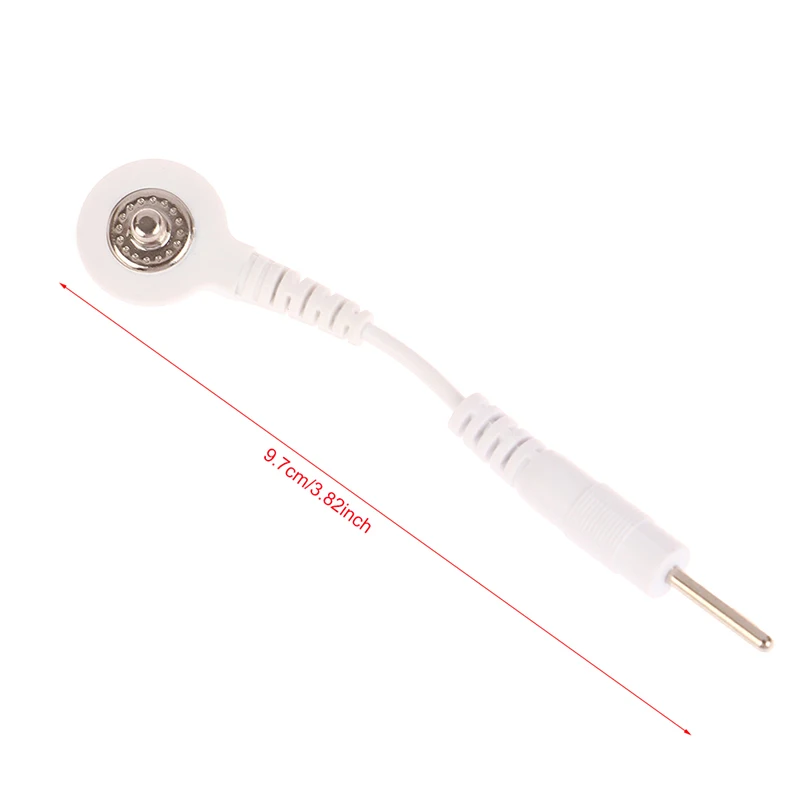 ✰✪2PCS 2mm 1heads Connection Cable for Tens/EMS Massager Electrotherapy Machine Electrode Lead Wires Massage Relaxation
