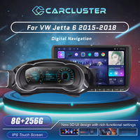 Carcluster 10.25'' Car Lcd Digital Dashboard Cluster For Jetta 6 mk6 2015-2018 Years Cockpit Android player Navigation Radio