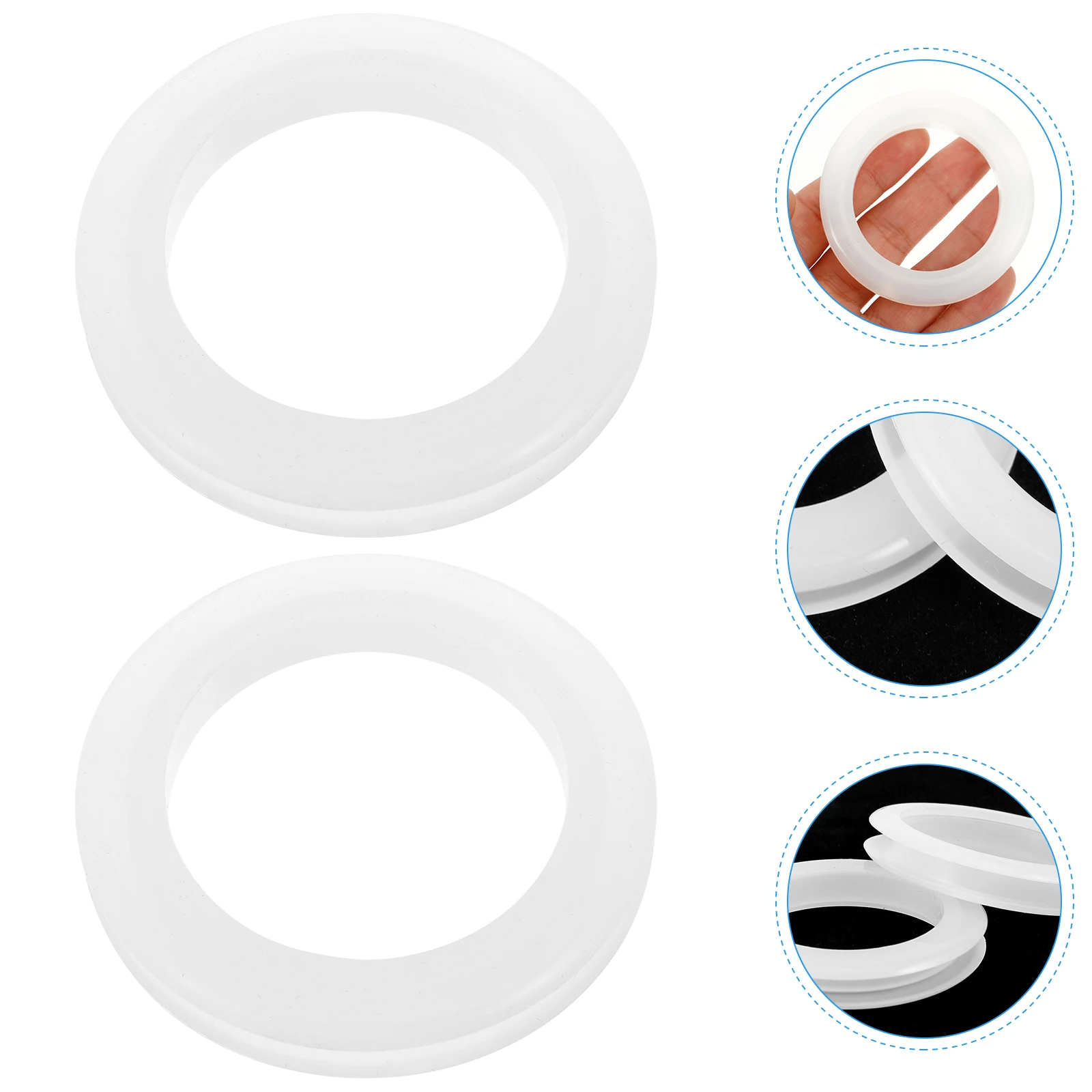 

2pcs Outdoor Silicone Rings Durable Table For Patio Yard Windproof Umbrella Protector Hole Plug Lightweight Easy Storage Patio