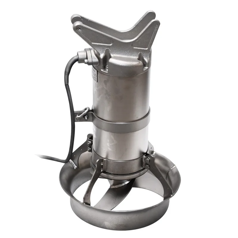 

Stainless steel high and low speed submersible mixer sewage treatment push flow mixer