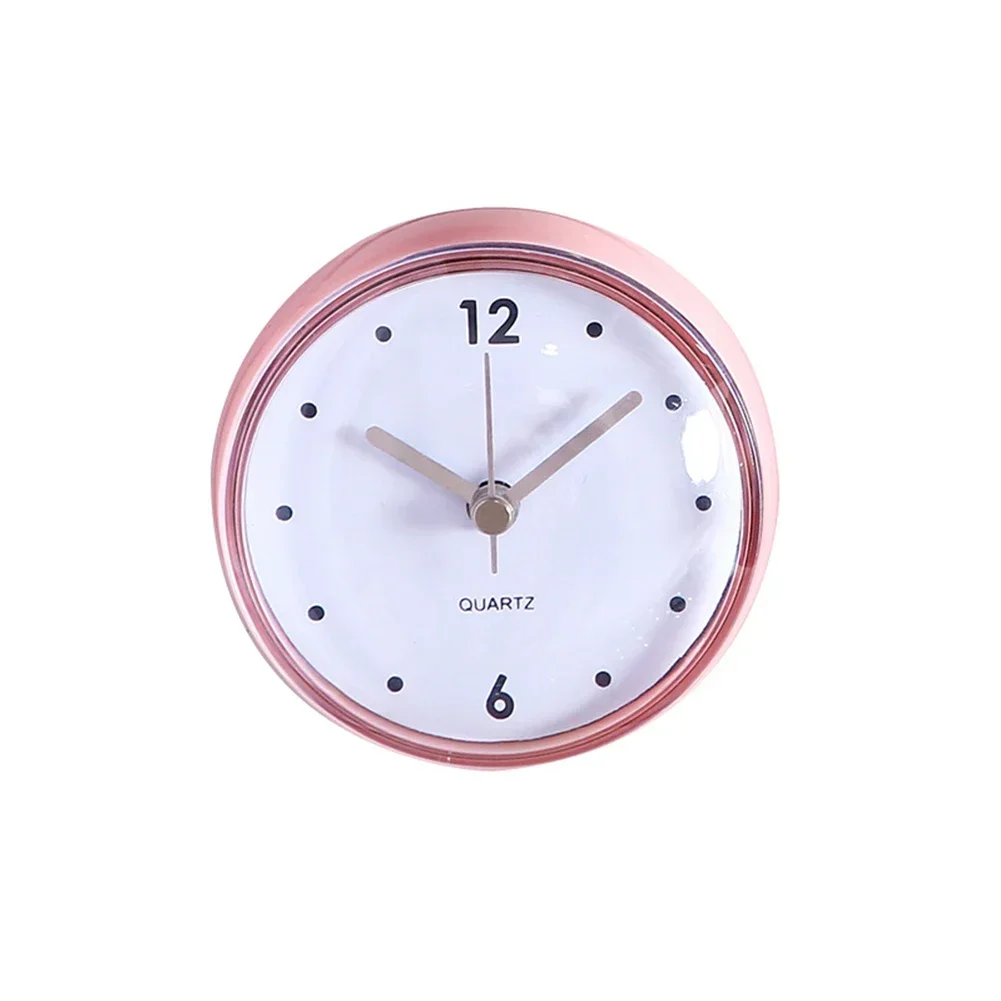 Kitchen Sucker Wall Clock Bathroom For Home Sucker Wall Clock Bathroom Wall Clock Pink Plastics Waterproof 75x75mm Black Blue