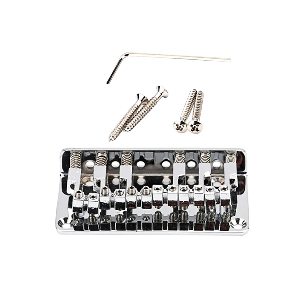 

Metal Durable Saddle Bridge Musical Instrument Replacement 6 String Saddle Electric Guitar Musical Instrument Replacement Parts