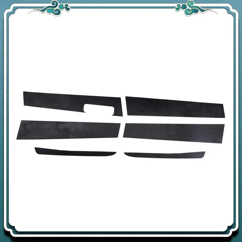 Garniture de couverture de poteau de pilier de fenêtre de porte de voiture, décoration pour Ford Maverick 2022 2023, accessoires, motif en Fiber de carbone