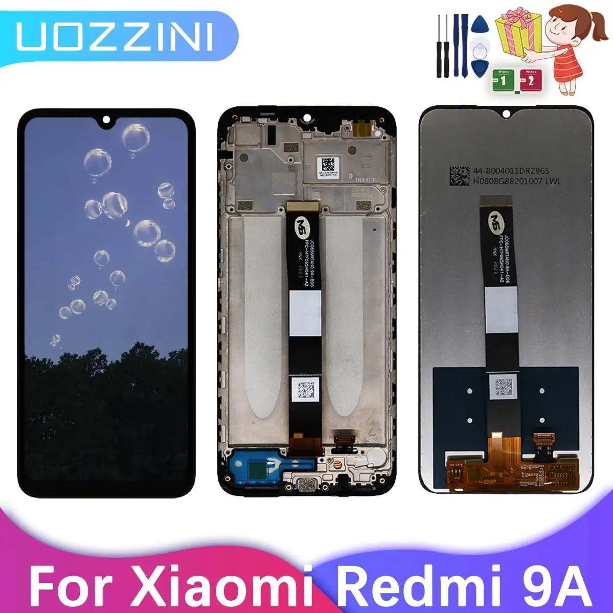 High Quality For Xiaomi Redmi 9A 9C LCD Display Screen Assembly No/With Frame For Redmi 9A 9AT Sport 9C NFC LCD 100% Tested