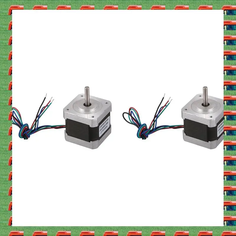 

ABMO 2X NEMA 17 42 Hybrid Stepper Motor 0.9 Degree 40Mm 1.68A 2 Phase Stepper Motor For CNC Router