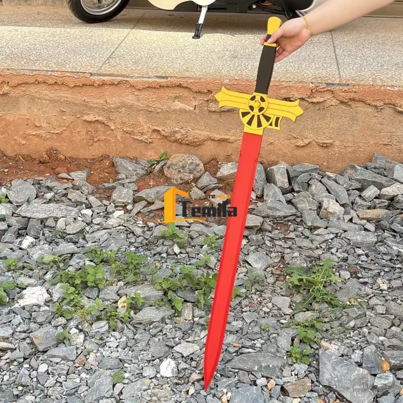 115cm Seraph of The End Mikaela Hyakuya Wooden Sword Model Anime 2D Show Party Props Collectibles Cosplay Accessories