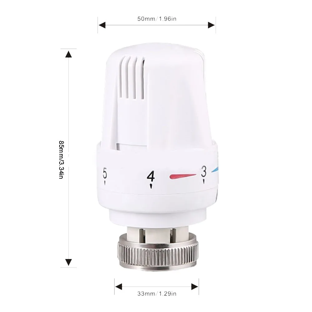 1Pcs Thermostatic Valve Head M30 X 1.5 Radiator Valve Replacement Self-adjusting Head Radiator Thermostat Valve