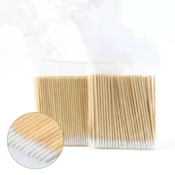 7cm Disposable Pointed Wood Cotton Swabs Makeup Tools Eye Shadow Lipstick Swab Sticks Swabs Brush Ear Jewelry Clean Sticks Tools