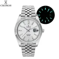 Cronos L6010M Men Watch PT5000 Movement Stainless Steel Sapphire Luminous 200M Waterproof Automatic Mechanical Diver Wristwatch