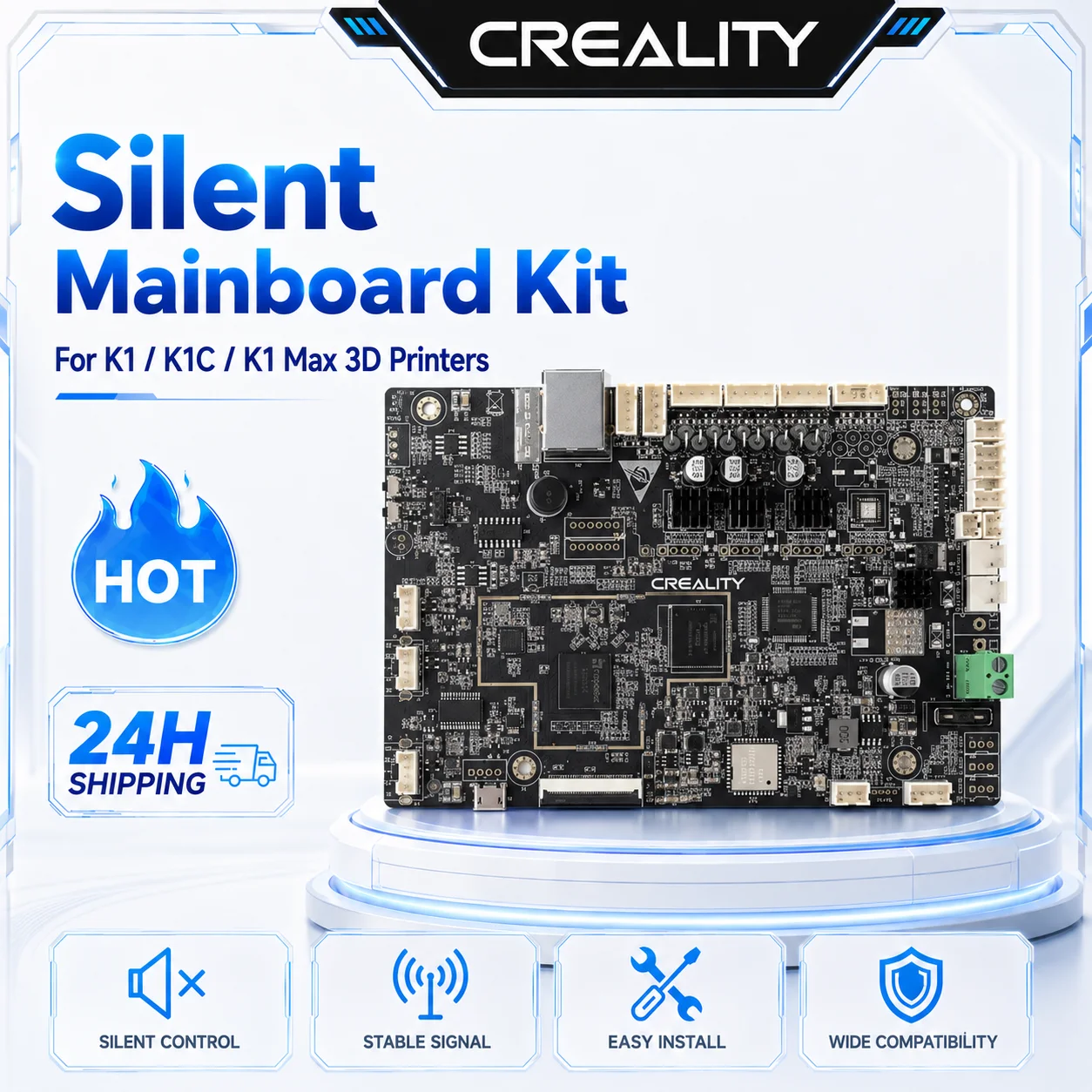 Creality K1/k1c/k1 Max Silent 3d Printers Mainboard Kit Replacement 3d Printer Accessories