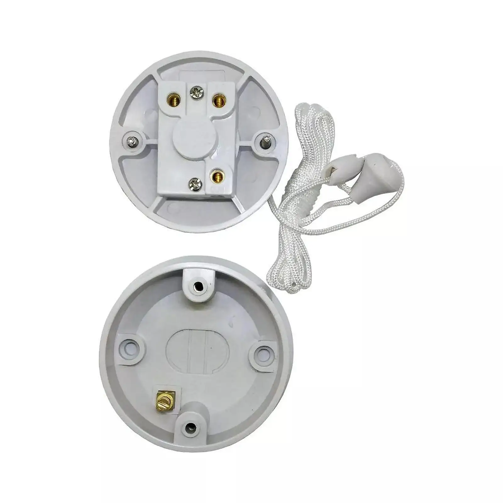 1 Way Ceiling Switch Part on Off Replacement Easy Installation,with Pull Cord Light Switch 10A for Lamps Wall Lights Fans