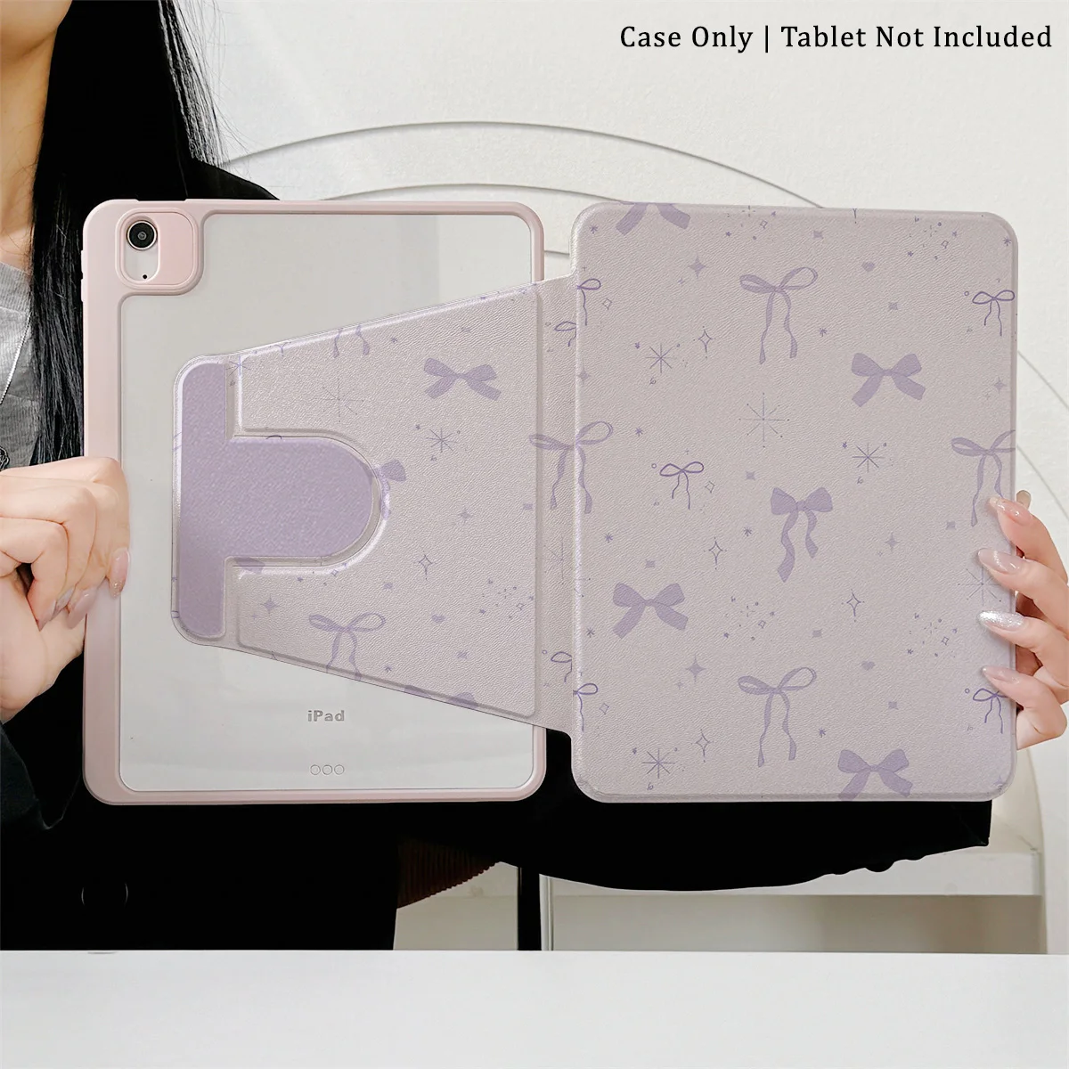 

360 ° Rotating Foldable Case to Easily Protect Your Pad: Compatible with iPad Air 6,Air 5,4,10,2024,air m3/a16 2025