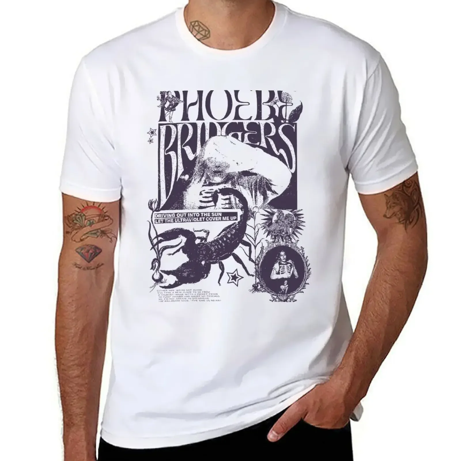 Phoebe Bridgers on Tour T-Shirt graphics customizeds sweat shirts men Summer fashion New Arrival Cotton Short Sleeve style tops