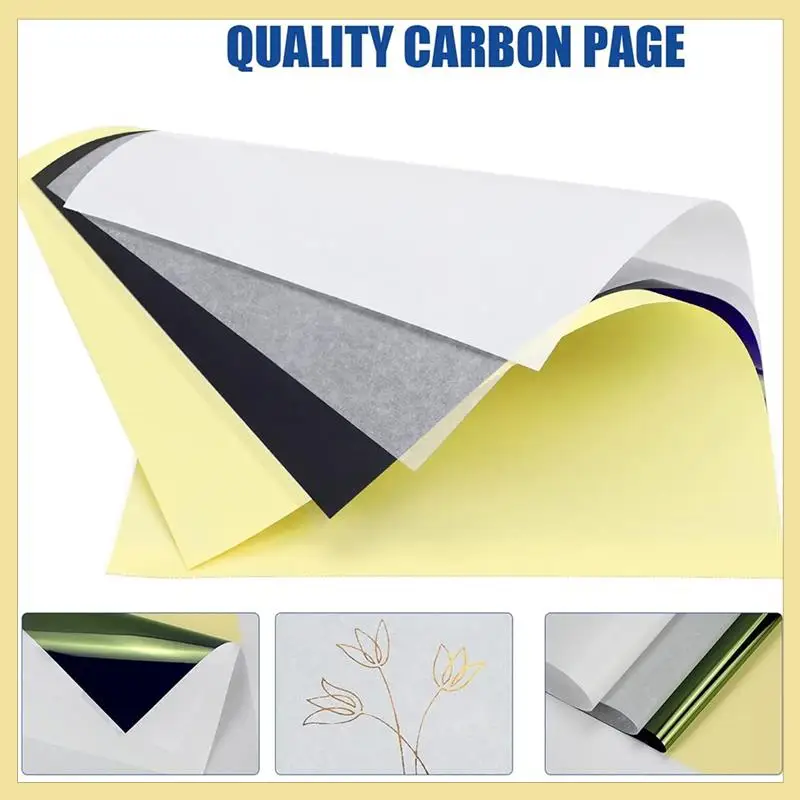 TTKK-Tattoo-Schablonenpapier, 40 Blatt, Transferpapier, Thermo-Schablonenpapier, A4-Format, Schablonenpapier für Tattoo-Drucker