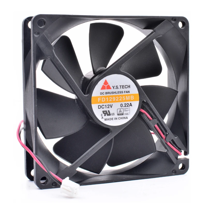 

Original Y.S FD129225MB 9cm 9025 92x92x25mm 12V 0.22A chassis power large air volume cooling fan