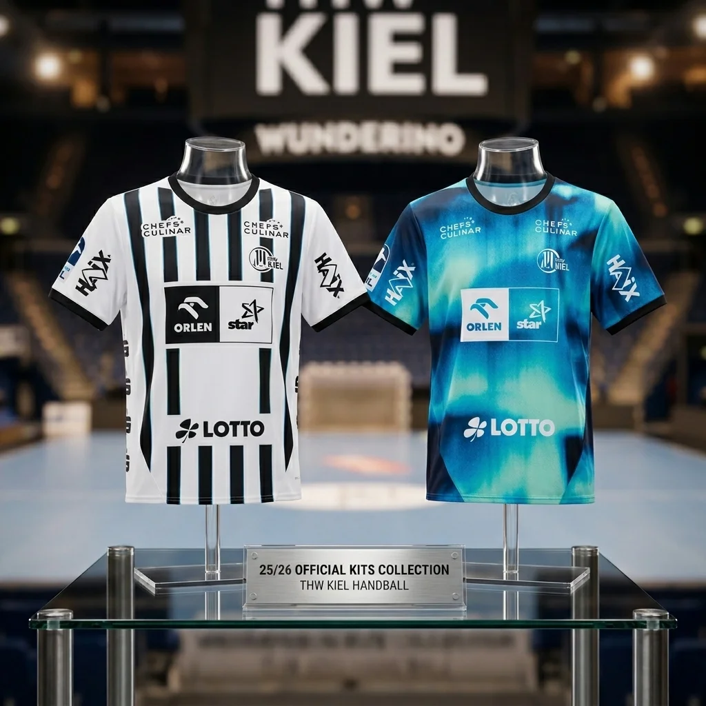 Camiseta de Balonmano THW Kiel Alemania 2024-2026 para Hombre, Uniforme de Entrenamiento Duvnjak, Transpirable, de Secado Rápido, para el Hogar, Visitas y Tercera Equipación
