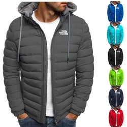 Men's Oversize Coat Autumn and Winter Men's Thick Winter Coat With Hot Zipper Street Style Jacket Plus Sizes