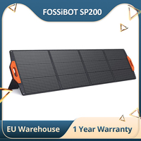 FOSSiBOT SP200 18V 200W Foldable Solar Panel with Magnetic Handle, 23.4% Efficiency, Adjustable Stand Power Station Waterproof