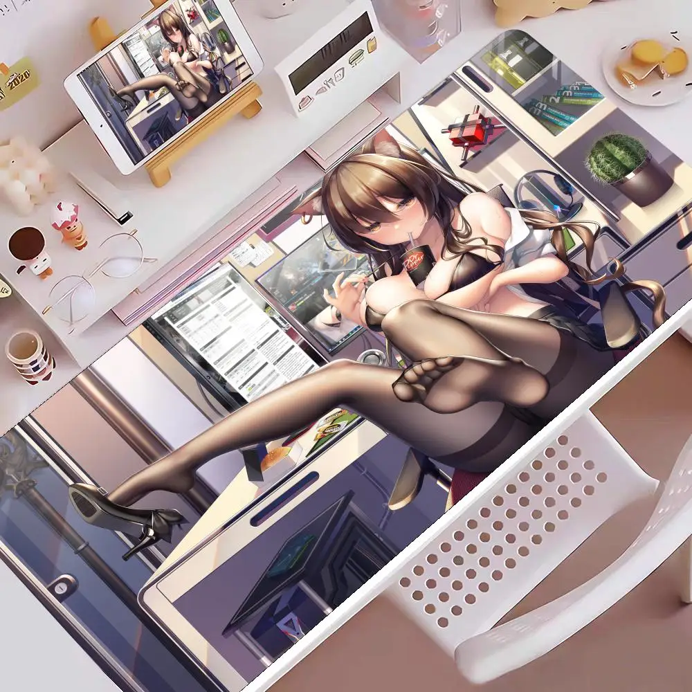 Arknights Mouse Pad Cute HD Mousepad Pad Extended Gaming Keyboard  LargeMousepad 90x40cm XXL Gamer Mousepad