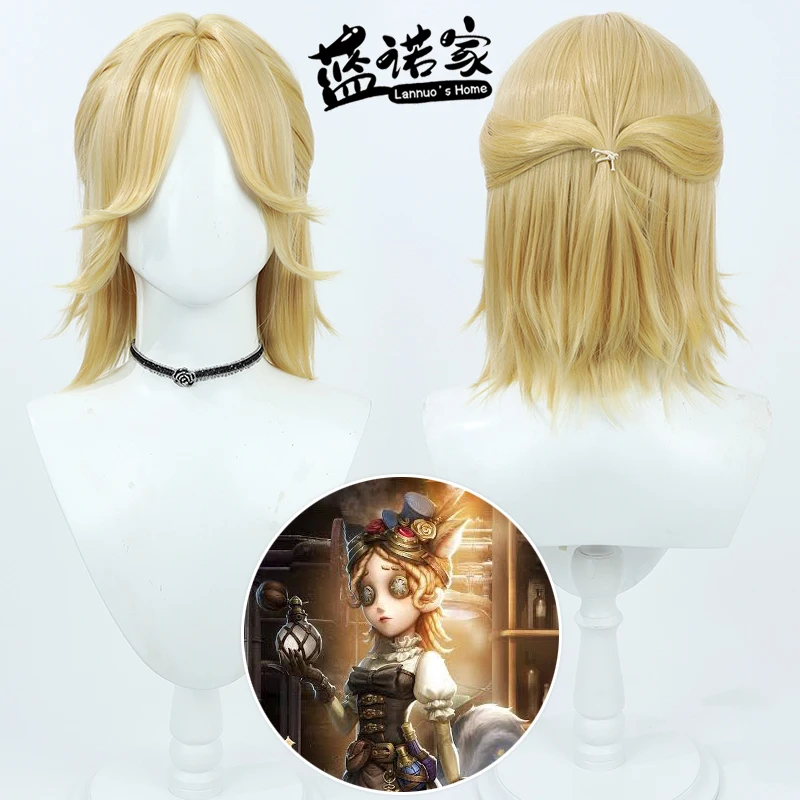 

Anime Identity V Perfumer Distiller Cosplay Wig Halloween Carnival Party Props Synthetic Hair Heat Resistant Fiber + Wig Cap