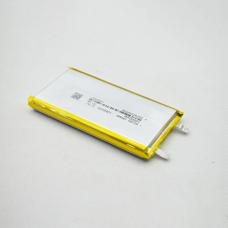 Baterías de polímero de litio de 3,7 V, 10000mAh, 1260110, células recargables Lipo li-po para banco de energía, portátil, luces de Camping Diy