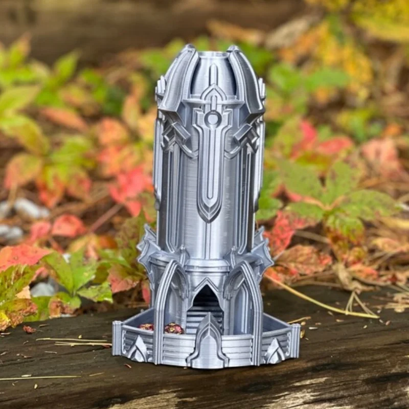 Printed Guardian Tower Dice Tower Miniatures Hand-painted Miniatures for DND Tabletop and Role Playing Games Room Decor