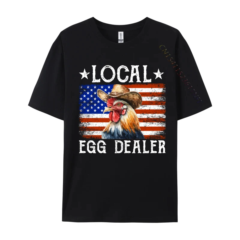 

Local Egg Dealer Rooster Farmer Chicken 2 Design T Shirts Prevalent O-Neck Ramen Cat Neko Kawaii Cats Cotton Fabric Men