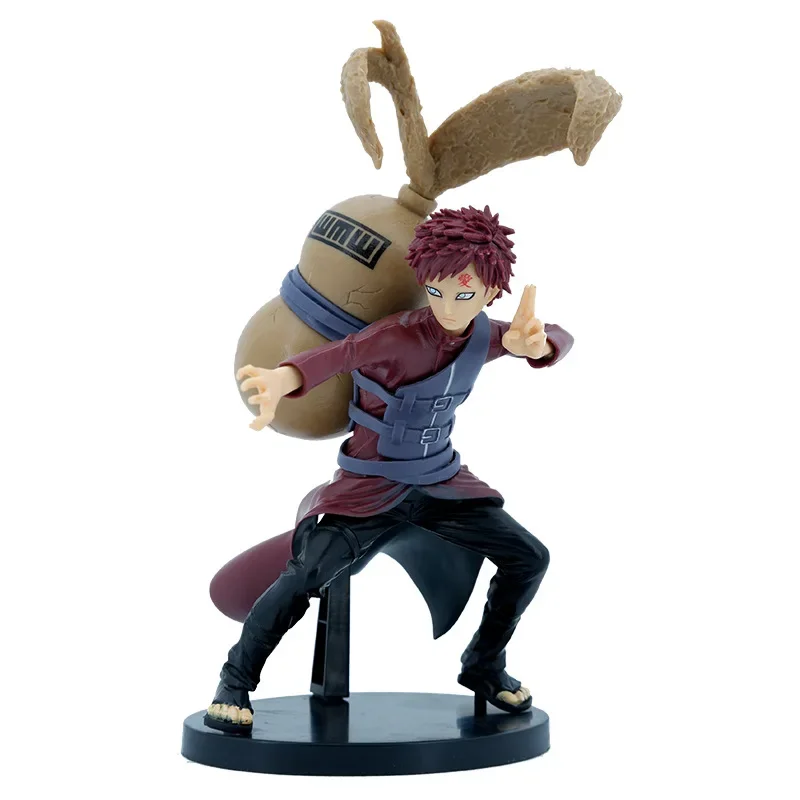 Naruto Anime Action Figures para crianças, Sasuke, Kakashi, Uzumaki, Gaara, modelo PVC, enfeites de carro, brinquedos para meninos, presentes de aniversário, 22cm