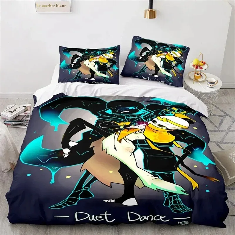 Game Undertale Frisk Sans Bedding Set Boys Girls Twin  Queen Size Duvet Cover Pillowcase Bed Kids Adult Home Textileextile