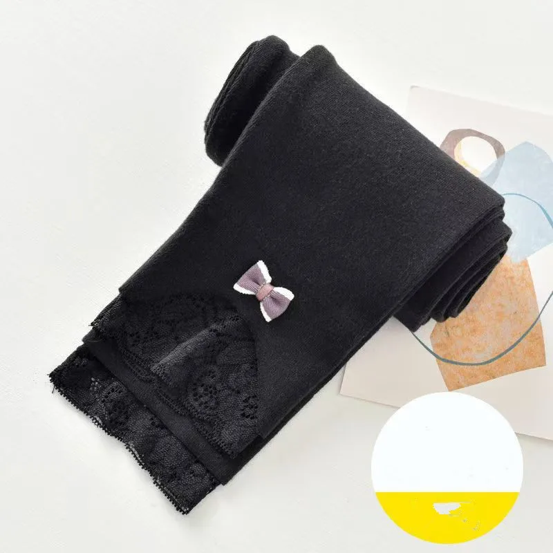 Spring Autumn Lace Bow Leggings For Girls Princess Pants Kids Elastic Trousers Fashion Children Casual Long Pants view 3