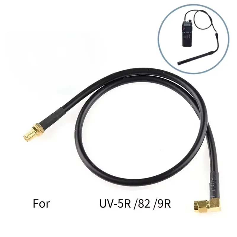 ABKI-100Cm AR-152 AR-148 SMA ذكر إلى أنثى اتجاهين هوائي الراديو محوري تمديد كابل ل Baofeng UV-5R UV-82 UV-9R اسلكية
