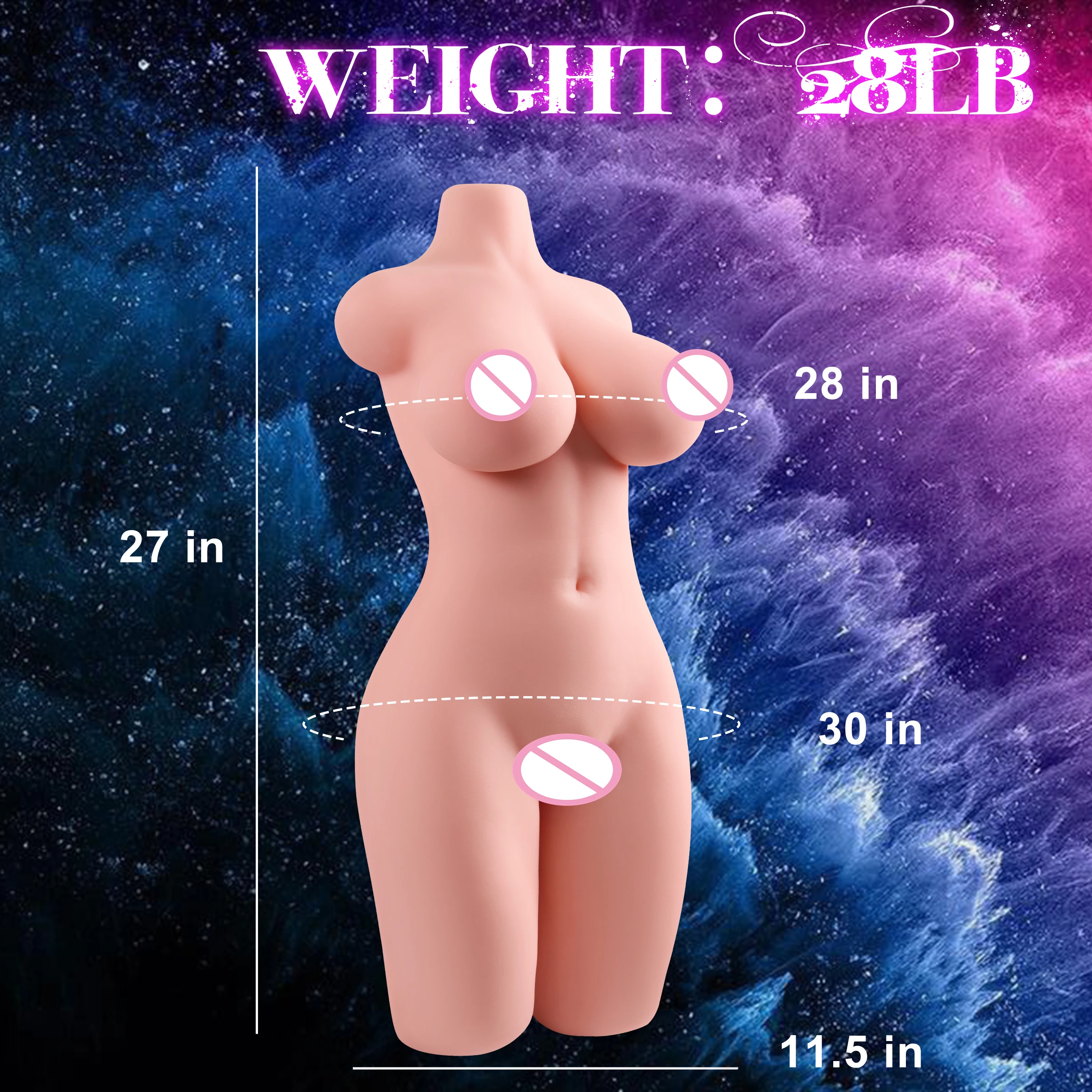 28LB Sex Doll for Men Male Masturbator Stroker, Sex Doll with Boobs Vagina Anus, Adult Toys Love Doll Sex Toys for Men Orgasm