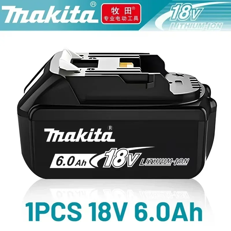 

Original Makita 18V Battery, Rechargeable 6.0Ah Lithium Battery, Replacing Makita 18V-BL1840, BL1830, BL1850 Tool Batteries