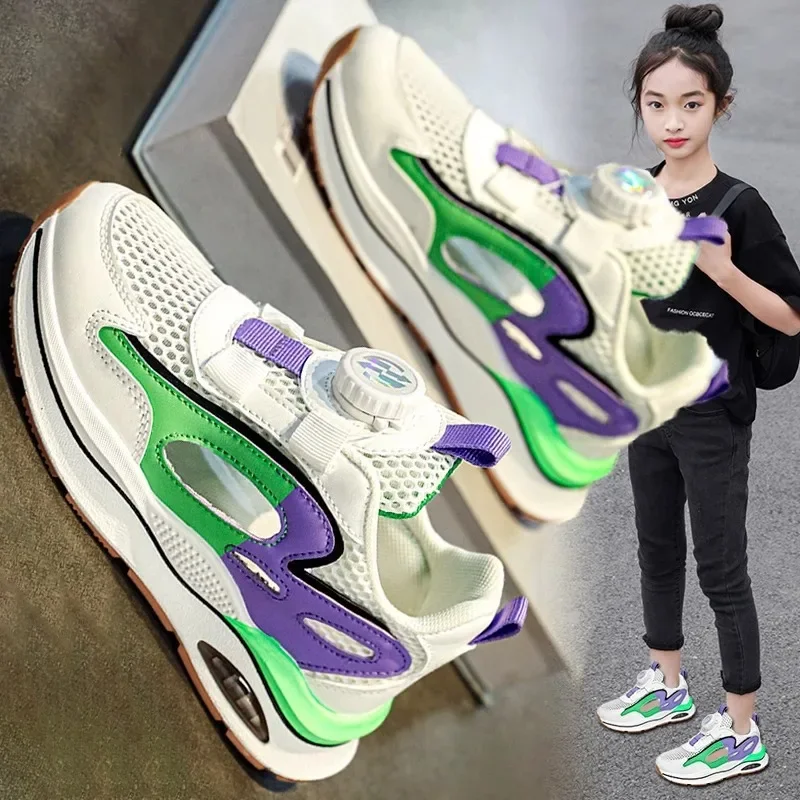 

Girls Fashion Sandals Baotou Summer 2024 New Breathable Boys Sports Non-Slip Comfort Versatile Casual Wear-Resistant Beach Shoes