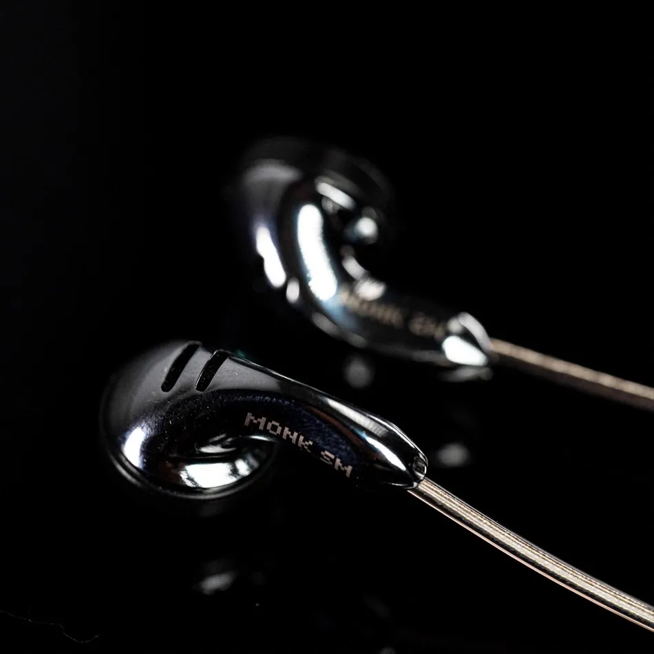 Venture Electronics MONK SMplus flat-head earphone dynamic coil sleeping plug metal high definition microphone