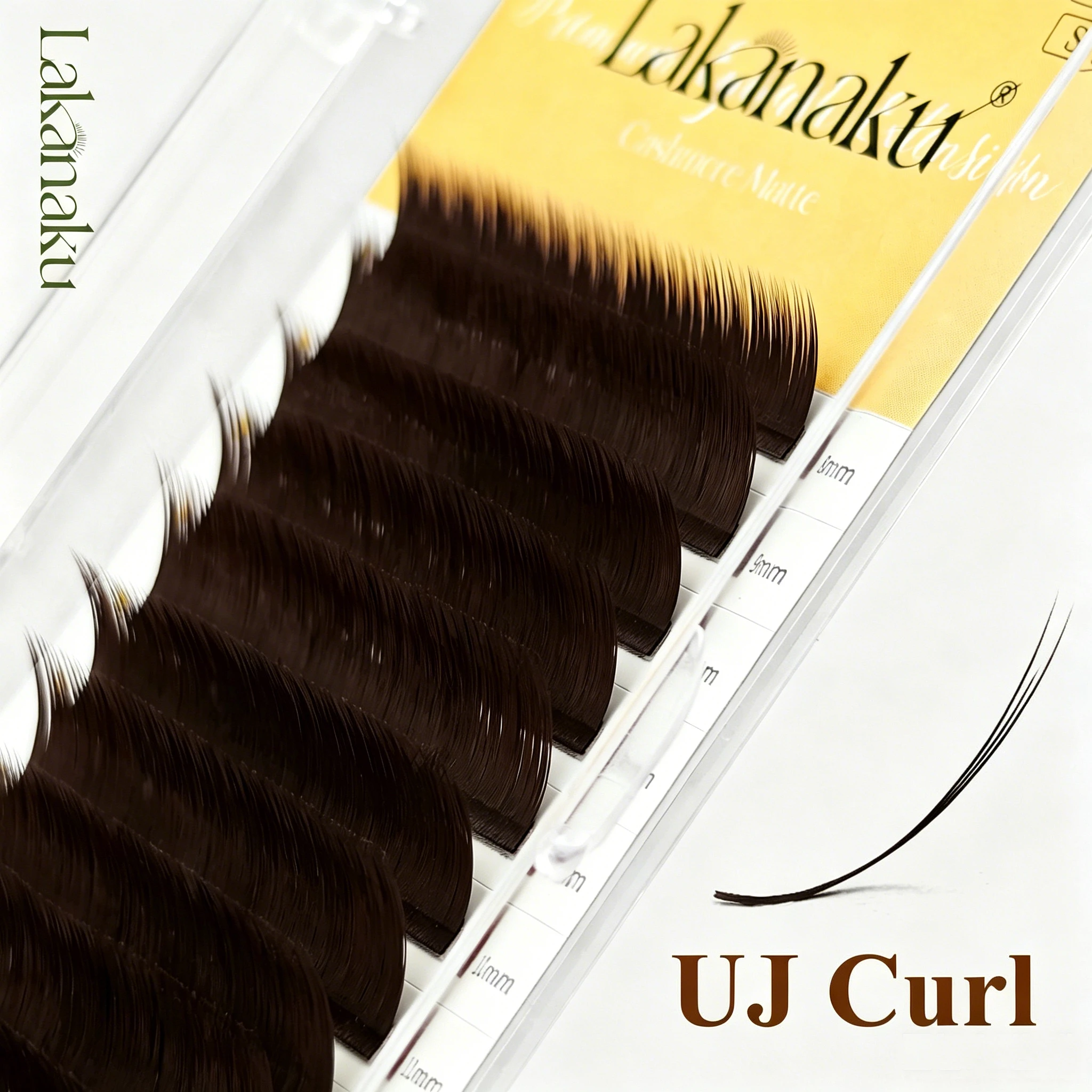 Abonnie UJ UB UC Camellia Lashes Vorgebündelte Wimpern LJ LB LC Automatisch Fächernde Wimpernverlängerungen Comic Lashes Manhua