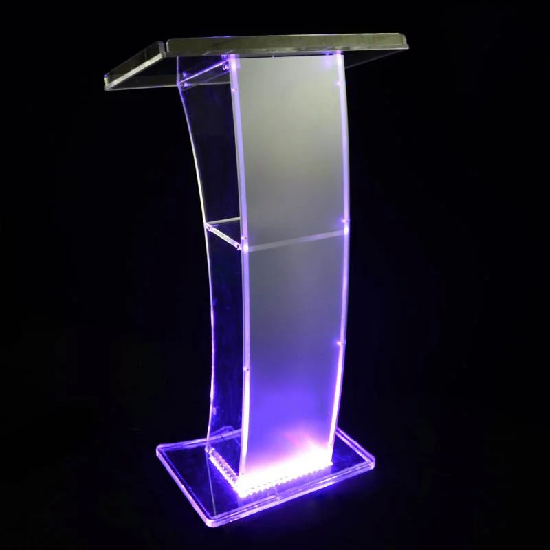 Custom New Wedding Hotel Supplies Church Pulpit Acrylic Lectern Podium Stand For Wedding Party Event Decoration