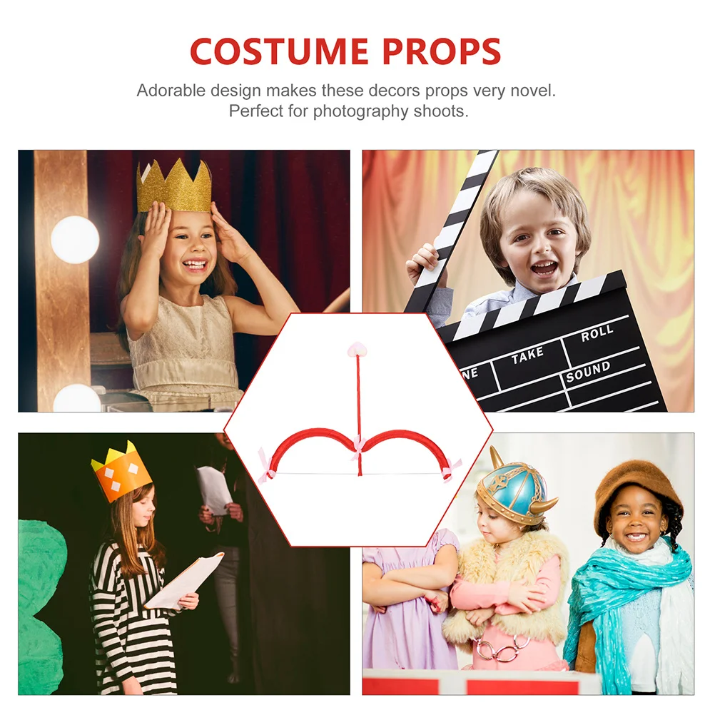 

5Pcs Cupid Bow Arrow Set DIY Hanging Ball Ornaments Decorative Pendant for Christmas Wedding Party Supplies Creative Crafting