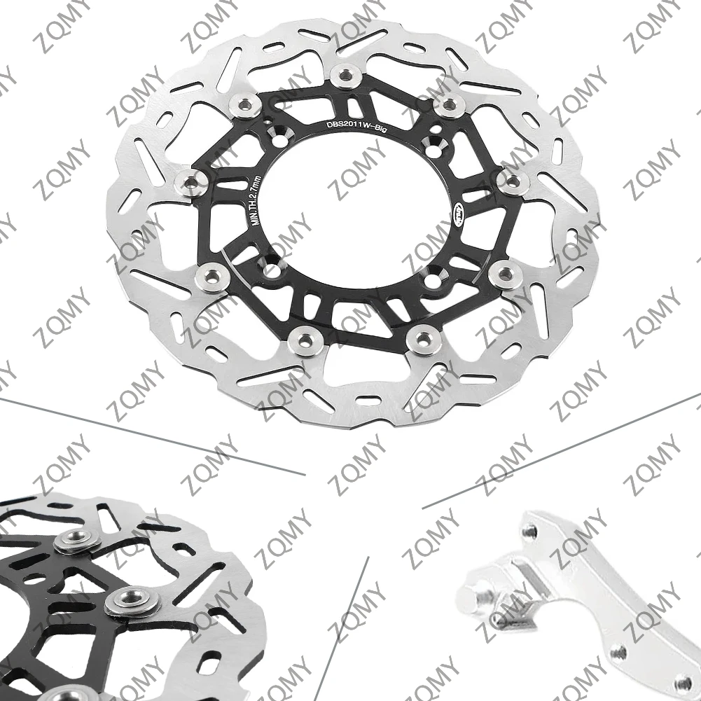 دراجة نارية الجبهة قرص فرامل الدوارات لكاواساكي KX250 KX125 2006-2008 و KX450F KX250F 2006-2014 و KLX450R 2007-2016