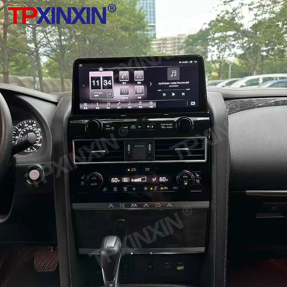 

Автомагнитола Android Auto с GPS-навигацией для Nissan Patrol Y63 Armada 2022-2024, мультимедийный проигрыватель Carplay, 12.3-дюймовый DSP-головной блок