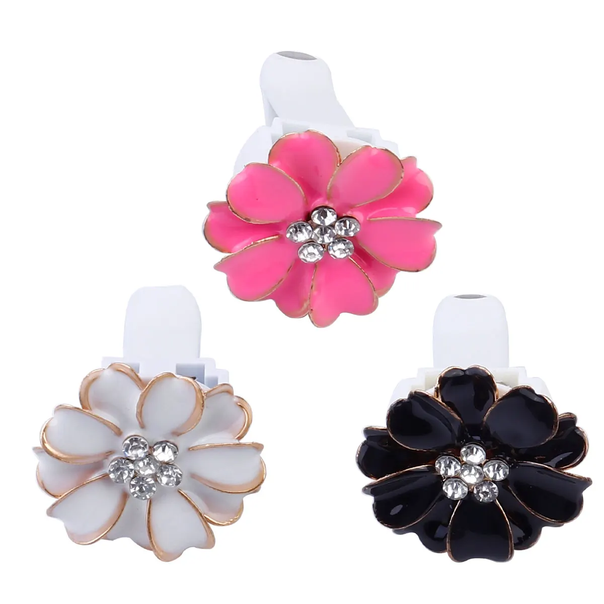 

3 Pcs Car Ventilator Perfume Clip Air Freshener Flower Shape Diffuser Decorations Fragrance Aromatherapy Environmental Friendly